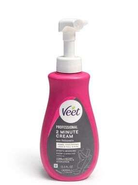Veet Hair Removal Cream Pink Sensitive Skin 2 Minute Professional Formula